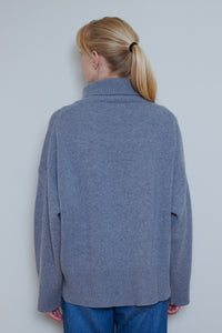 Skall | Silene t-neck - Grey Melange
