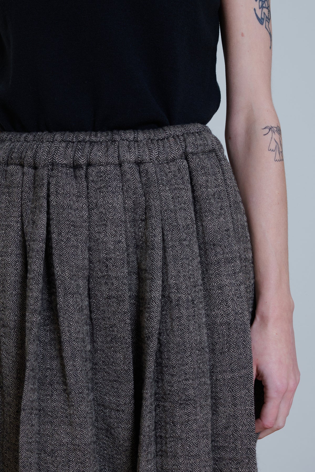 Runaway Bicycle | Herringbone Wool Skirt