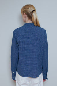Skall | Lune Shirt - Blue/Cream mini check