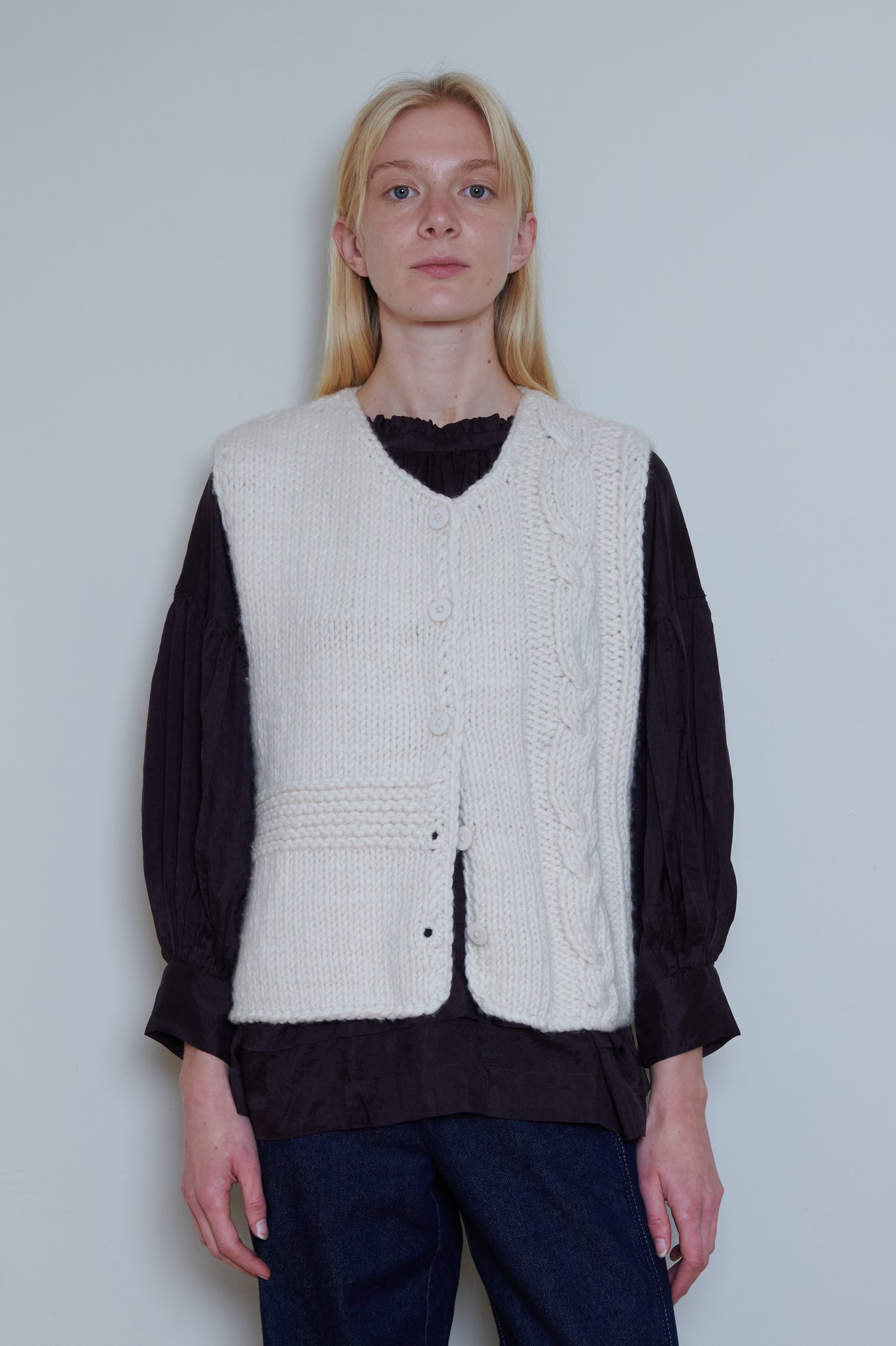 Runaway Bicycle | Bobby Merino Vest - White