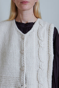 Runaway Bicycle | Bobby Merino Vest - White