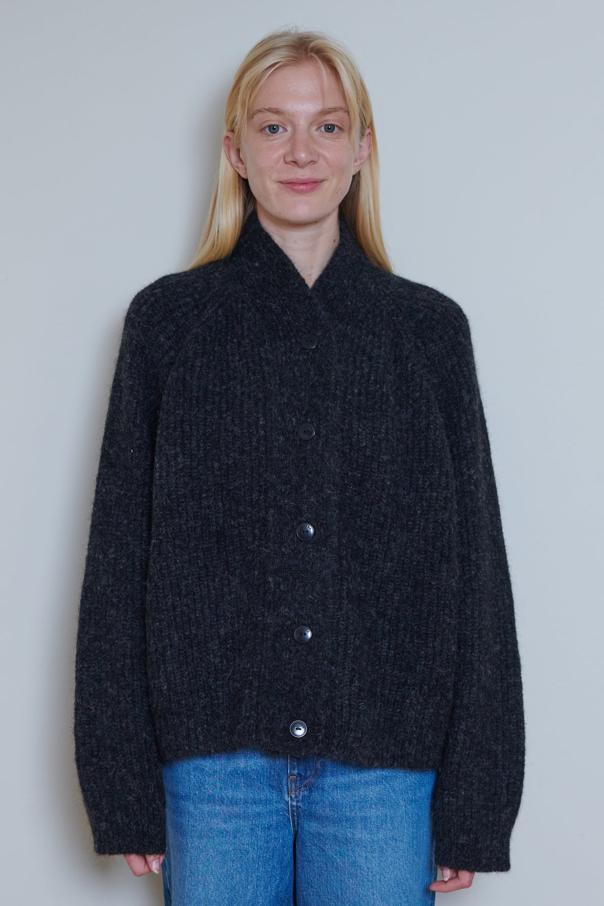 Cordera | Baby Alpaca Cardigan - Anthracite