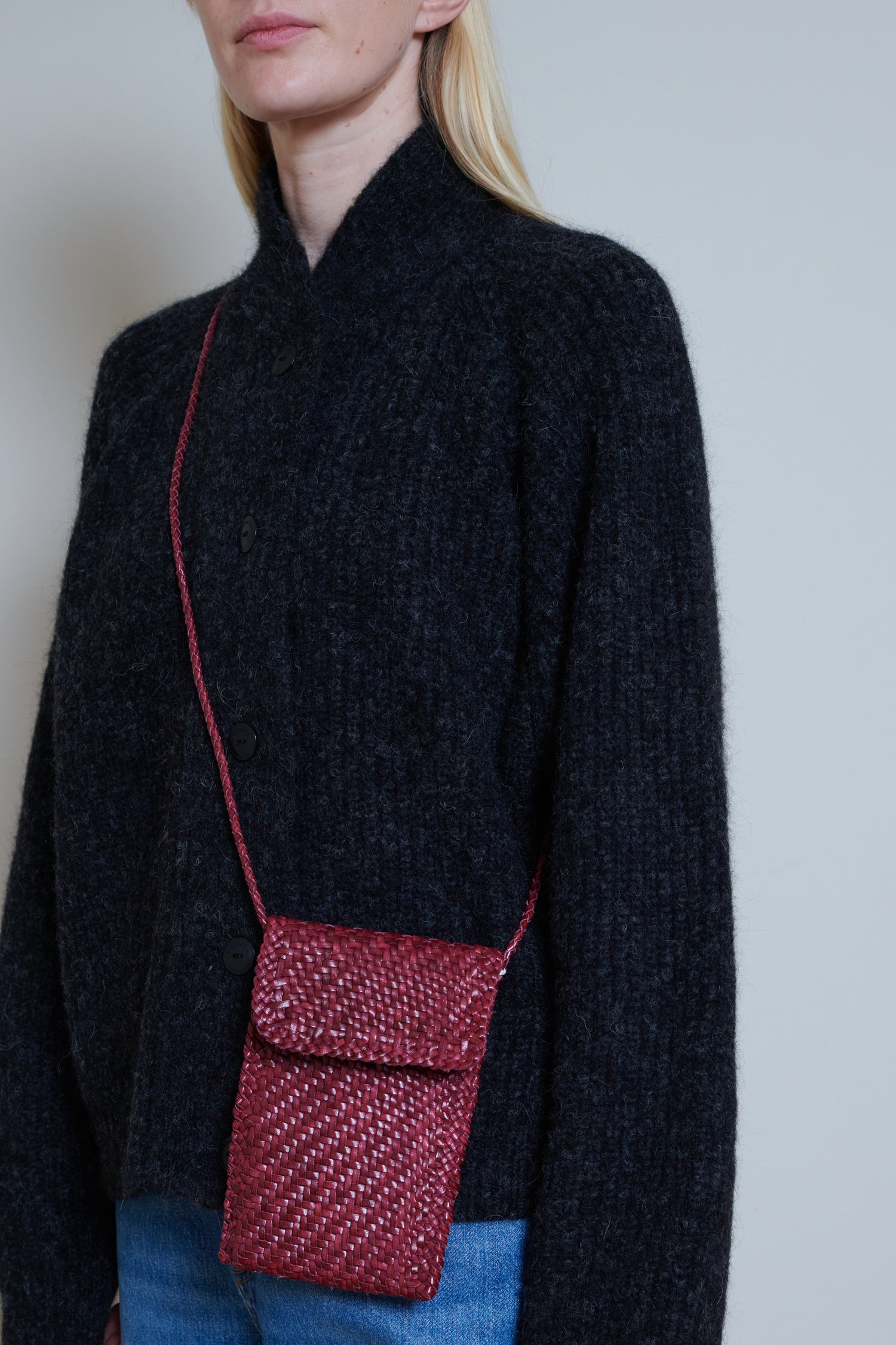 Dragon Diffusion | Phone Cross Body Bag - Burgundy