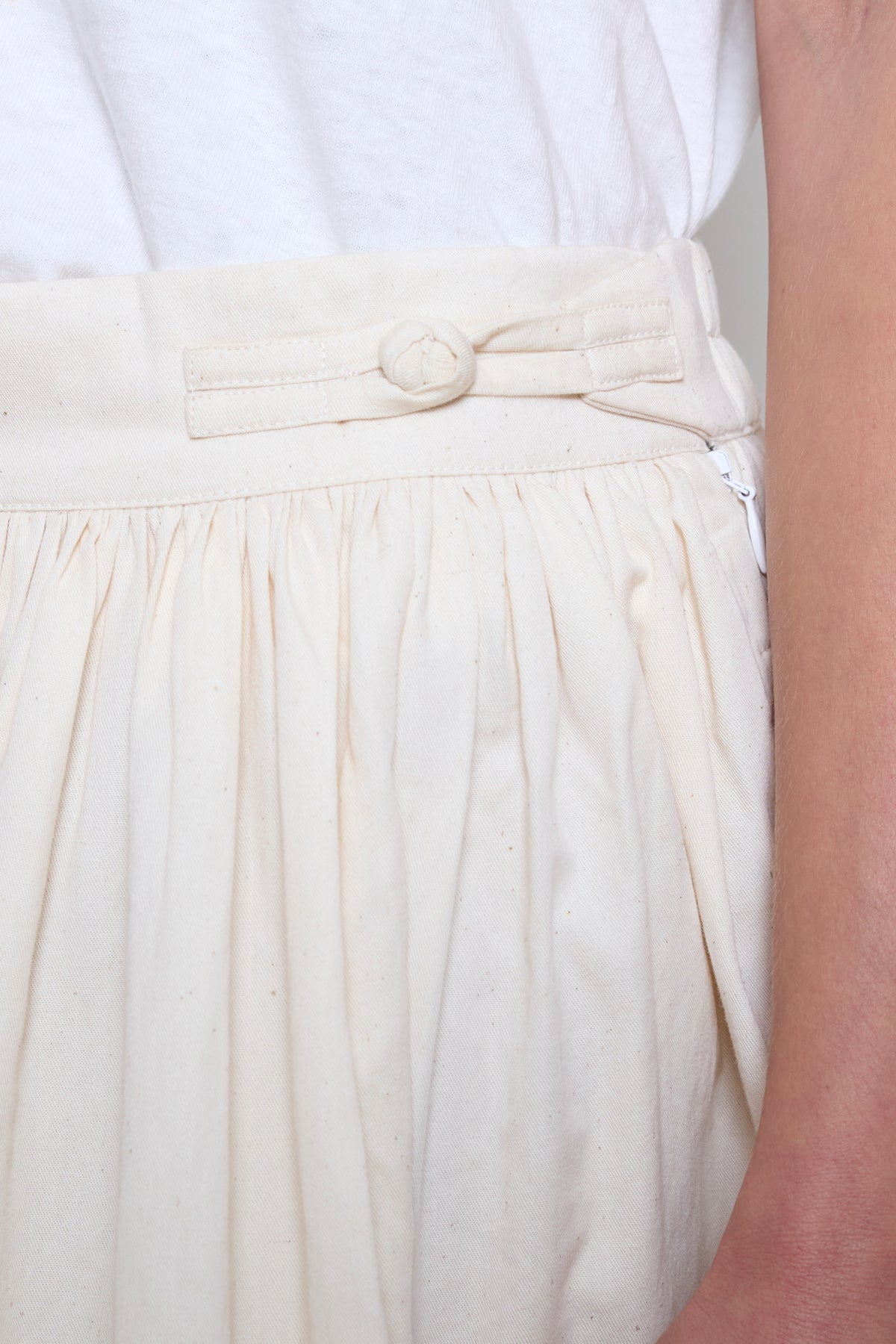 Runaway Bicycle | Full Corded Skirt - Cream