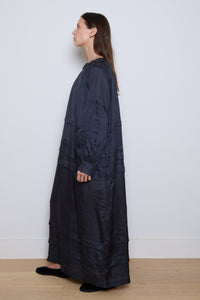 Runaway Bicycle - Alva Pleated Silk Dress- Charcoal