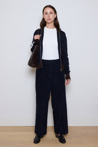 Cordera | Low Rise Corduroy Pants - Navy