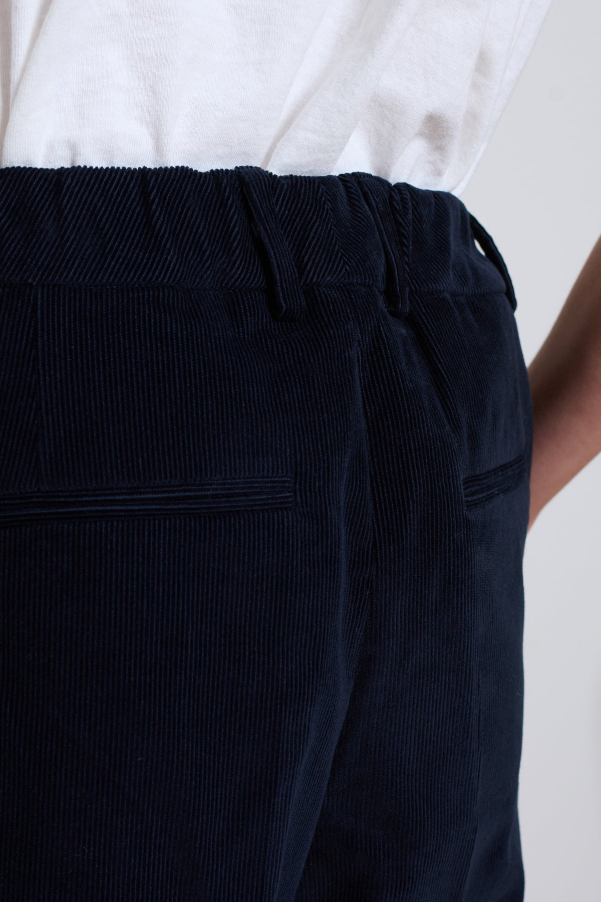 Cordera | Low Rise Corduroy Pants - Navy