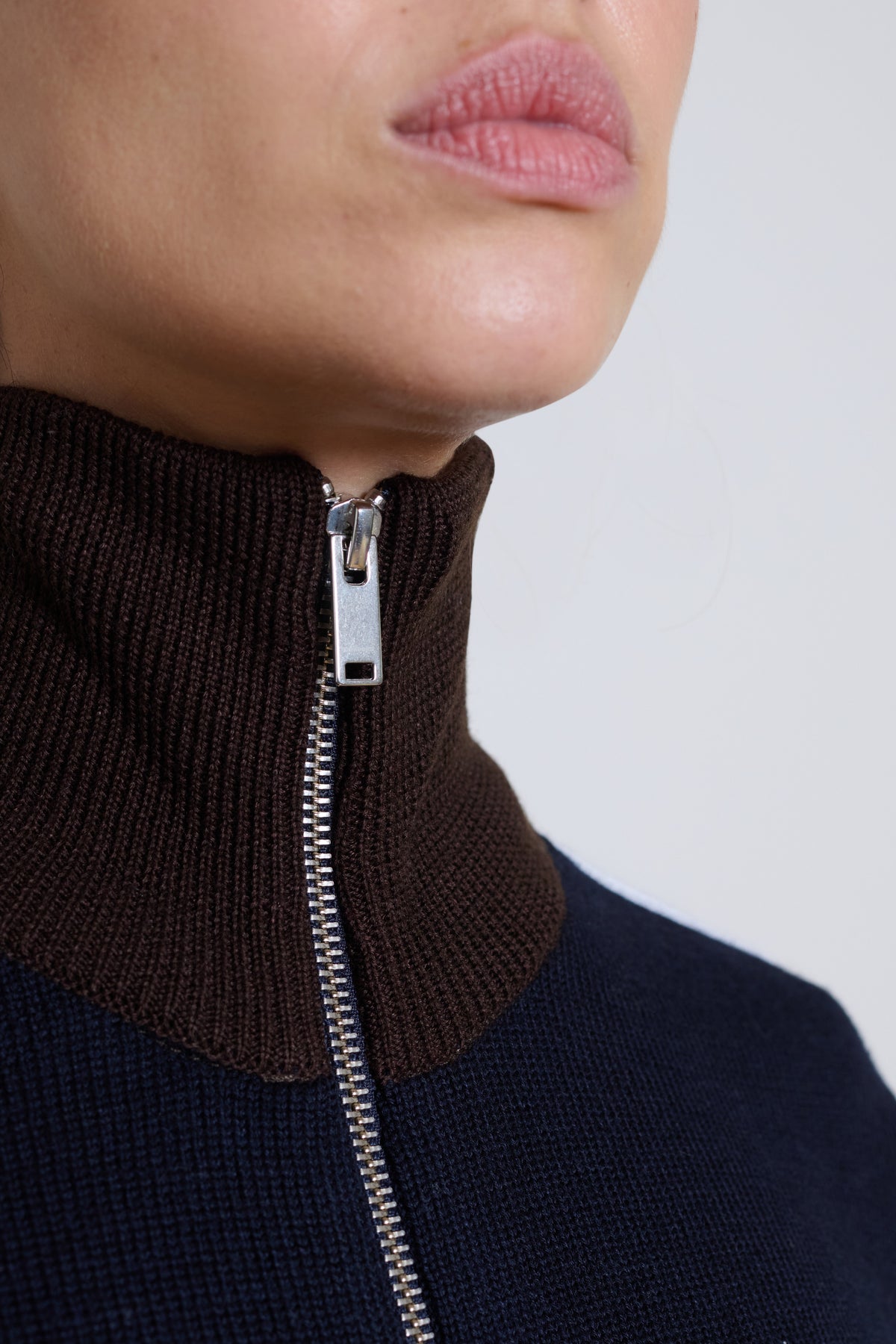 Cordera | Merino Wool Sporty Cardigan - Navy