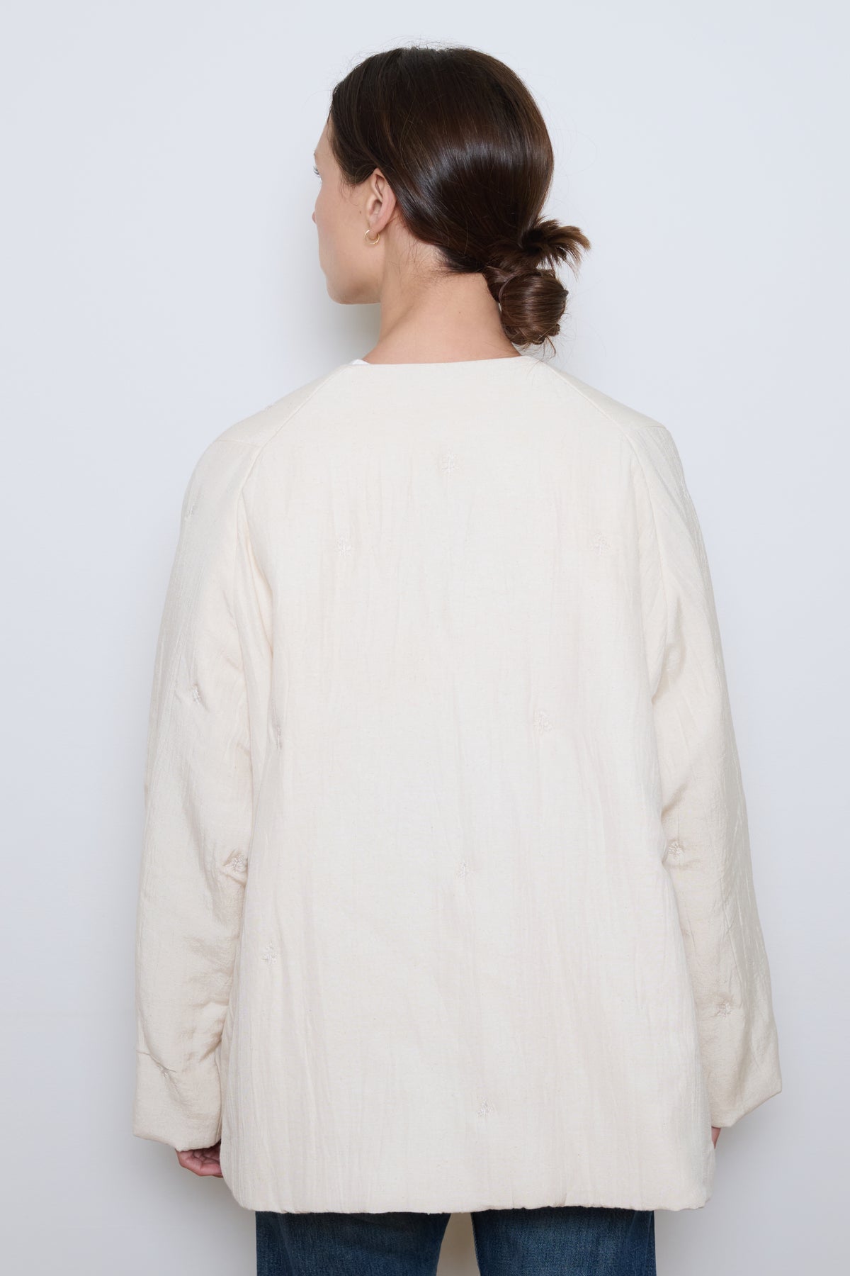 Runaway Bicycle | Quilted Jacket - Cream
