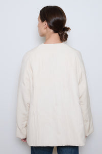 Runaway Bicycle | Quilted Jacket - Cream