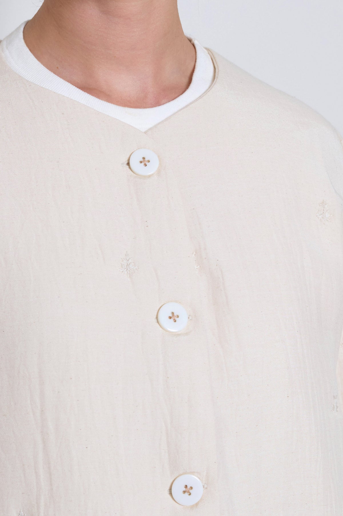 Runaway Bicycle | Quilted Jacket - Cream