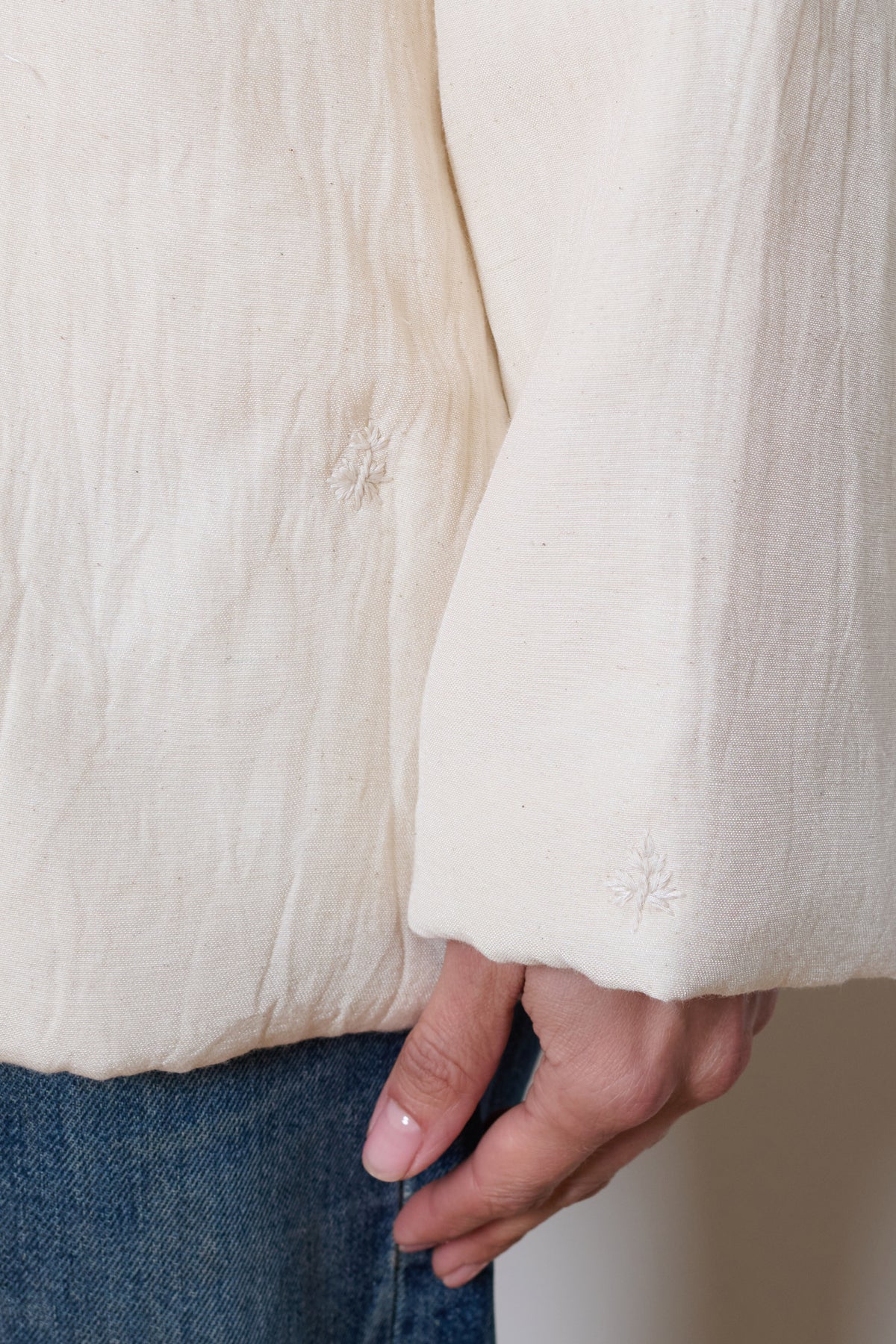 Runaway Bicycle | Quilted Jacket - Cream