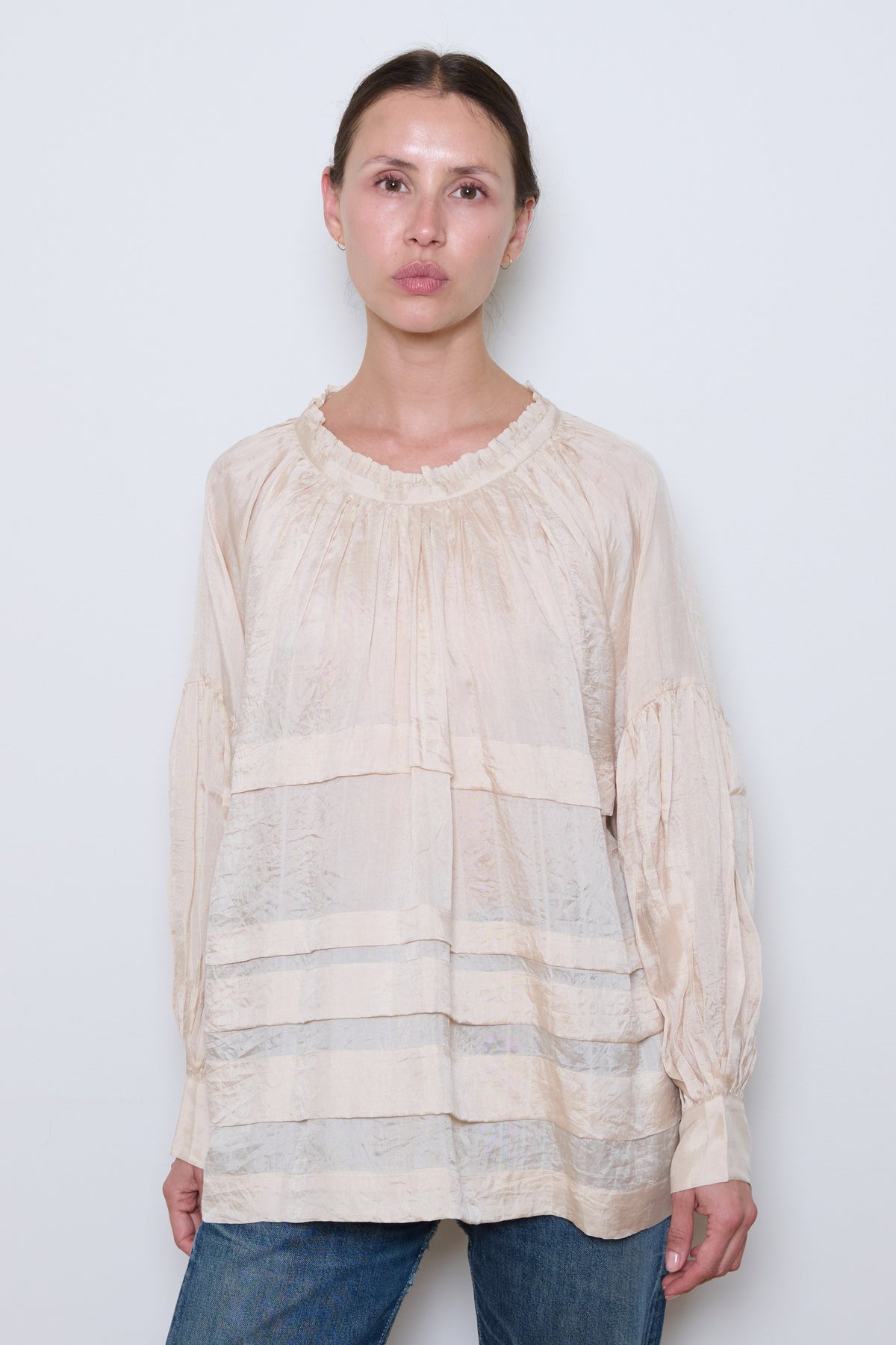 Runaway Bicycle | Astrid Silk Blouse - Off White