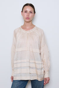 Runaway Bicycle | Astrid Silk Blouse - Off White