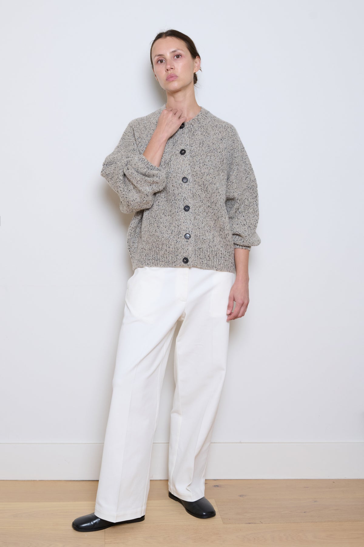 Cordera | Soft Cotton Straight Pants- White