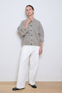 Cordera | Soft Cotton Straight Pants- White