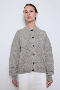 Cordera | Speckled Cardigan - Piedra