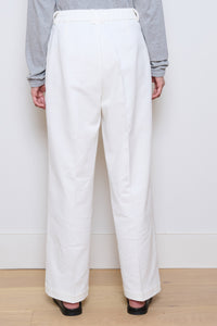 Cordera | Soft Cotton Straight Pants- White