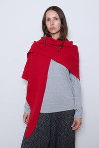 Cordera | Merino & Cashmere Maxi Bandana- Red
