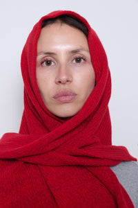 Cordera | Merino & Cashmere Maxi Bandana- Red