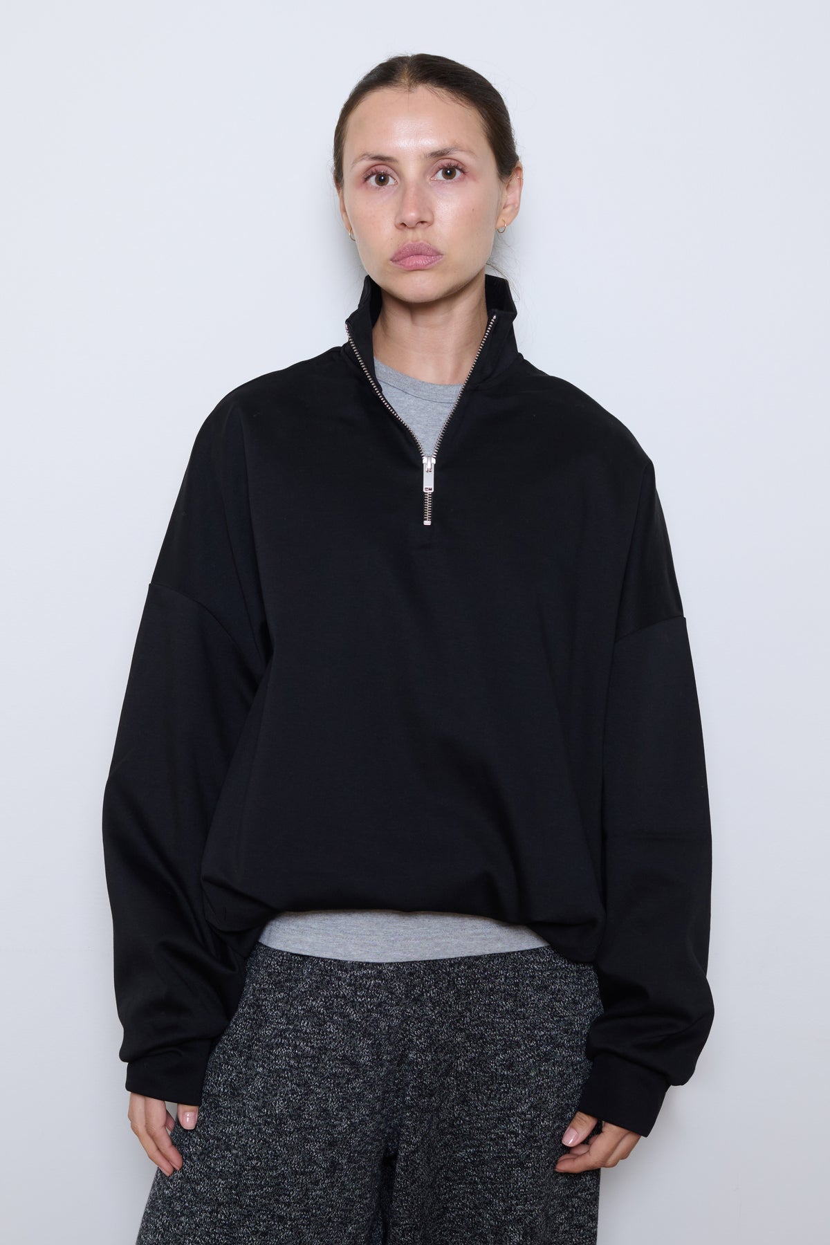 Cordera | Balloon Quarter Zip - Black