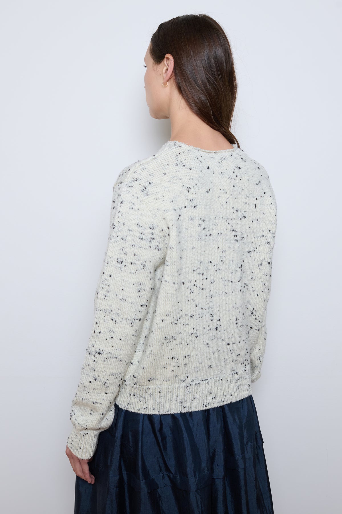Cordera | Merino Wool Flecked Cardigan - Natural