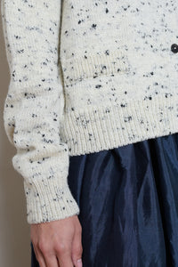 Cordera | Merino Wool Flecked Cardigan - Natural