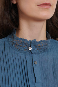 Ichi Antiquities | Linen Dress - Earth Blue