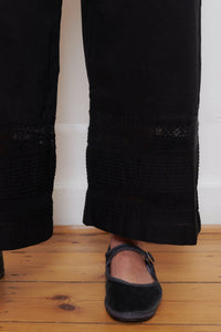 Ichi Antiquities | India Cotton Trousers - Black