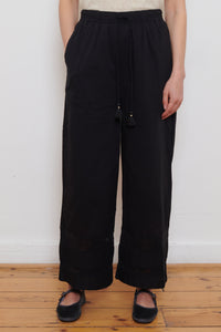 Ichi Antiquities | India Cotton Trousers - Black
