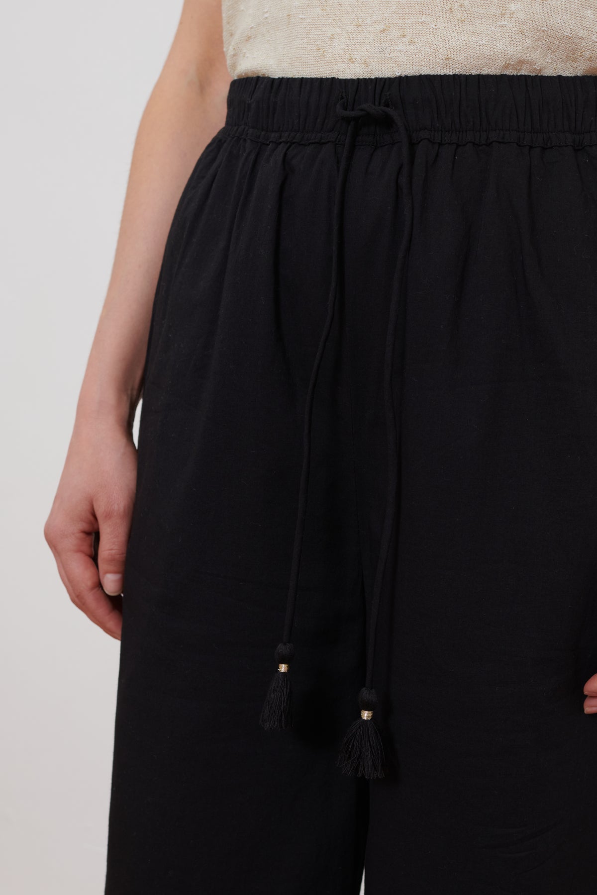 Ichi Antiquities | India Cotton Trousers - Black