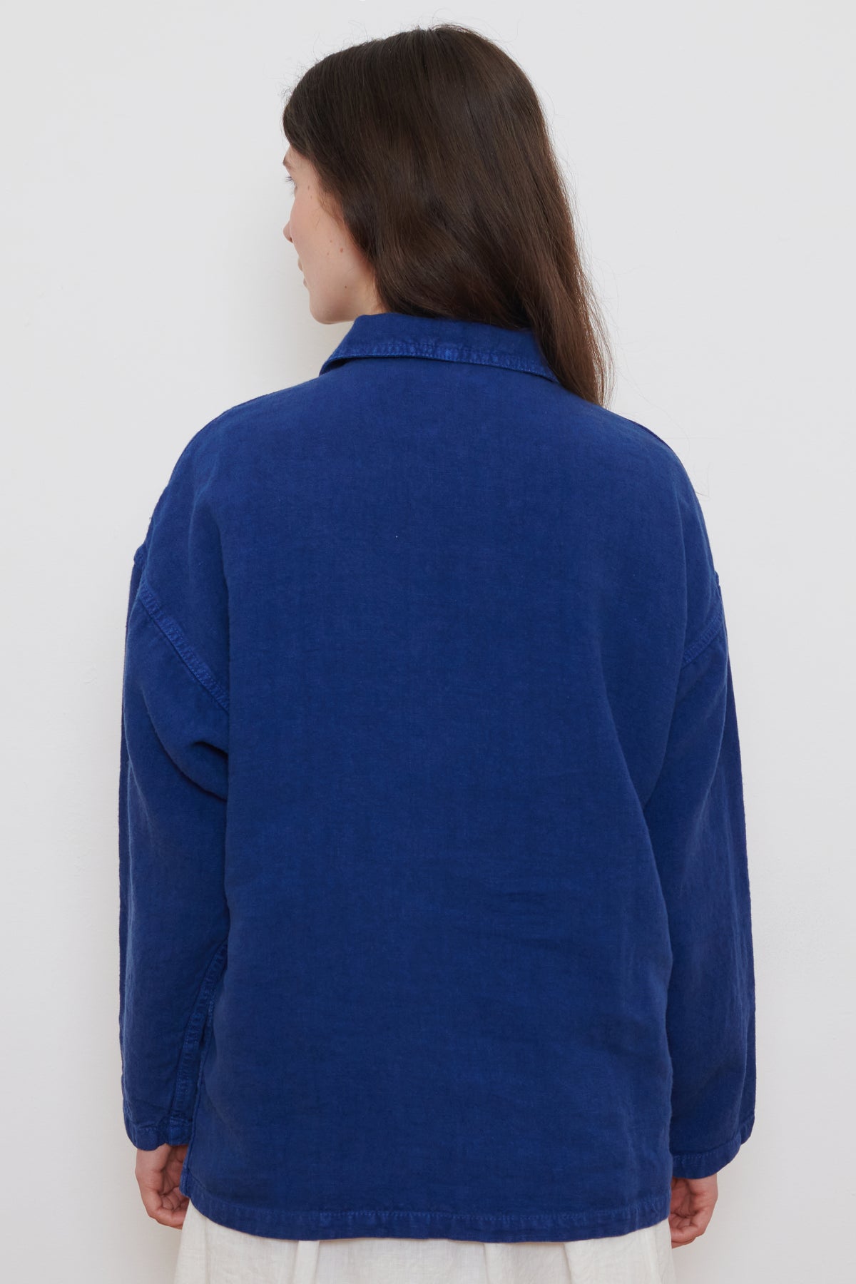 Vetra | Linen Weaved Jacket - Blue
