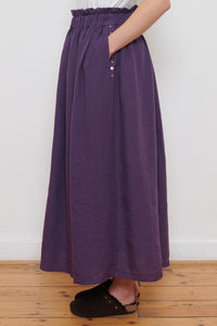 Ichi Antiquities | Broad Skirt - Purple