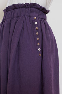 Ichi Antiquities | Broad Skirt - Purple