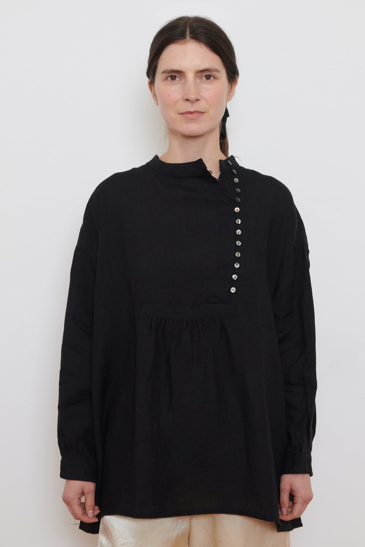 Ichi Antiquities | Broad Shirt - Black