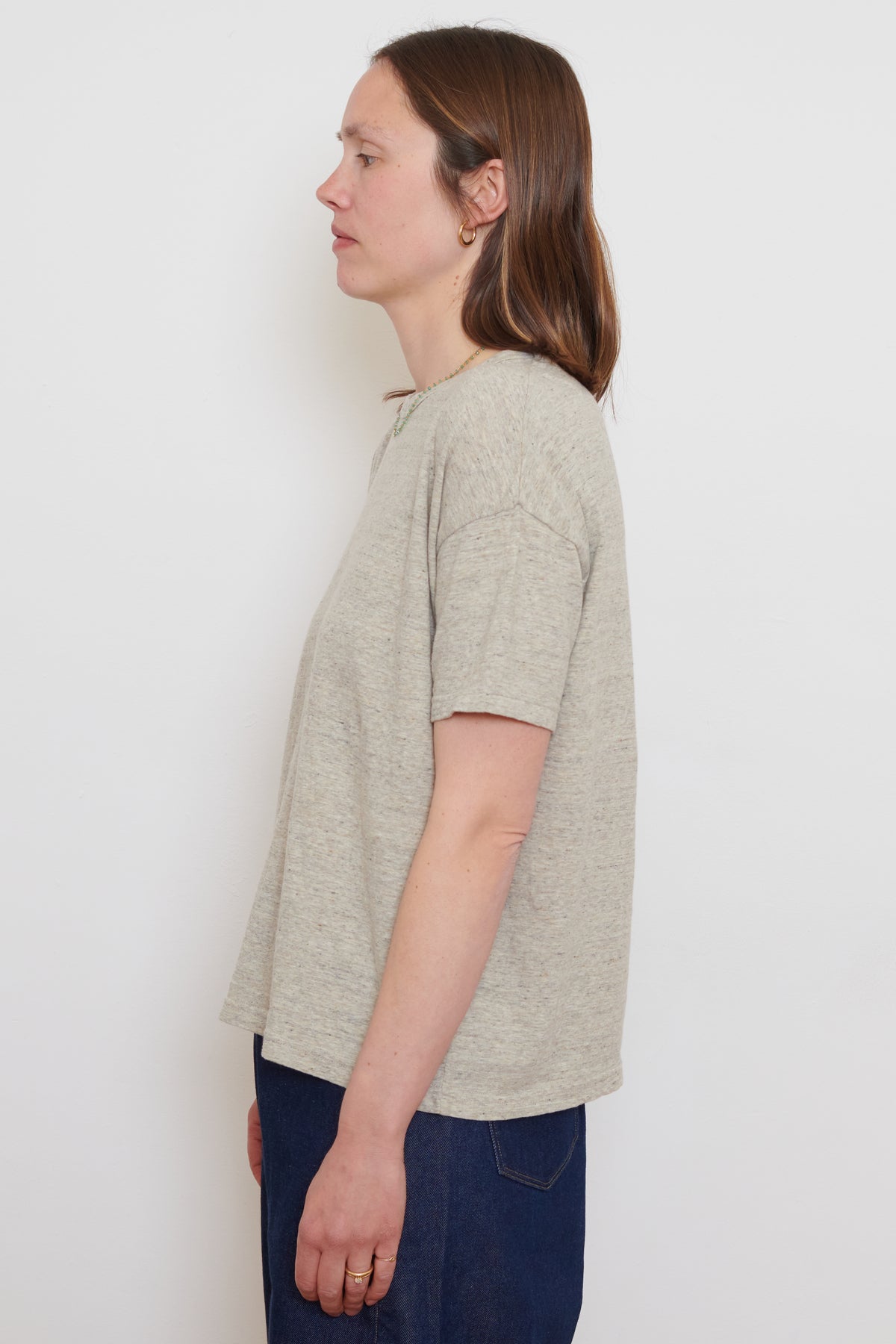 Ichi Antiquities | Knitted T-Shirt - Beige