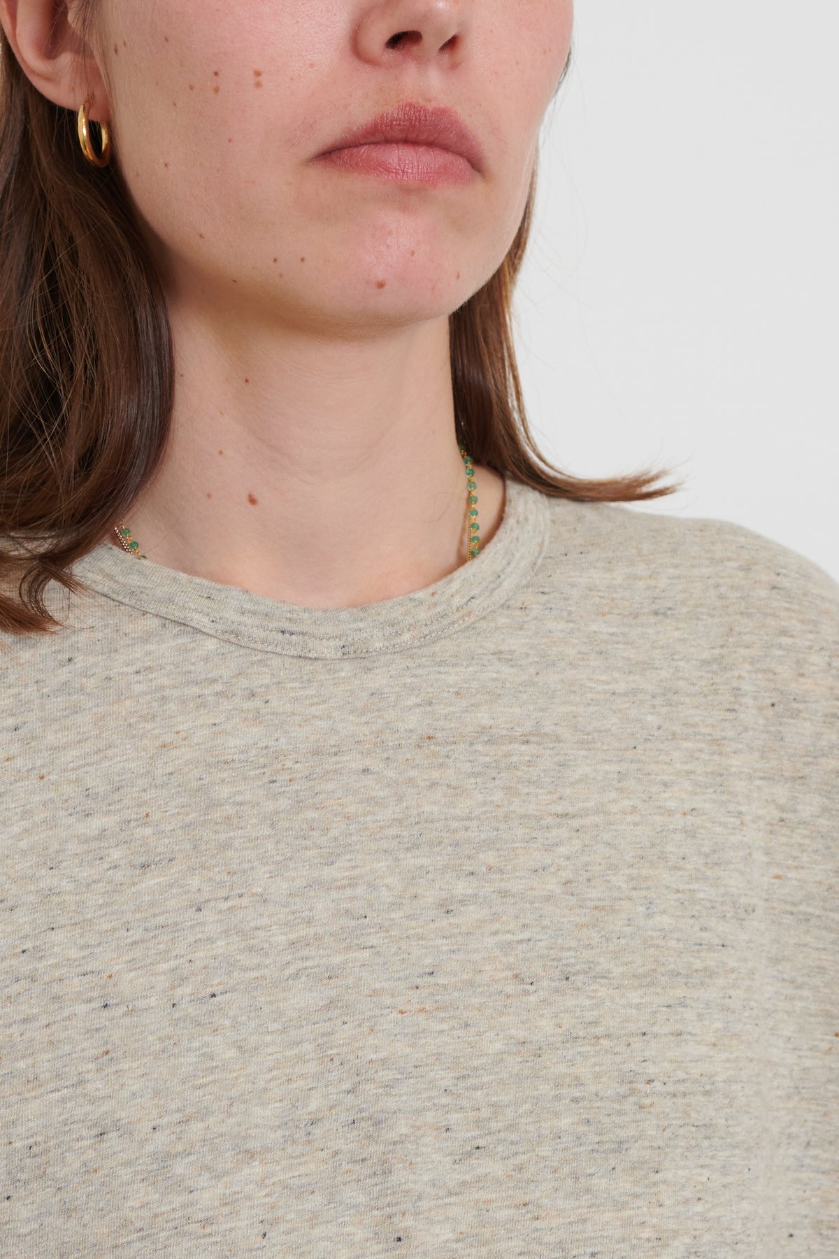 Ichi Antiquities | Knitted T-Shirt - Beige