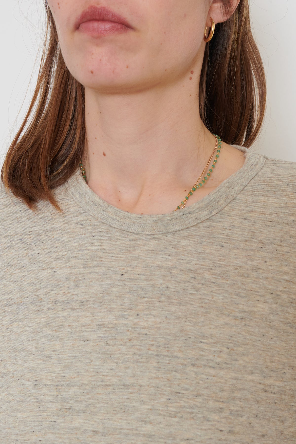 Ichi Antiquities | Knitted Long-Sleeve T-Shirt - Beige