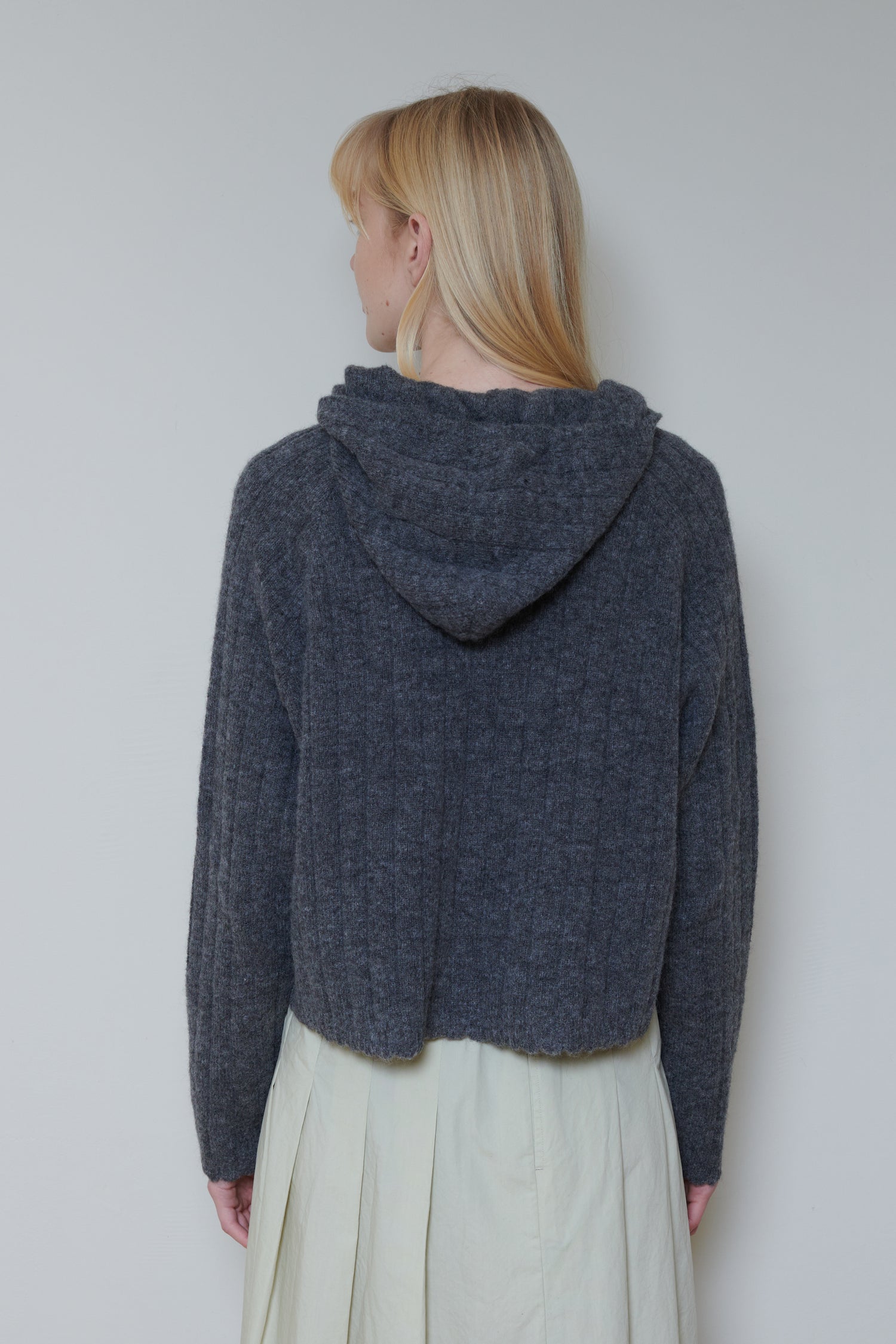 Cordera | Baby Alpaca Hooded Sweater - Grey