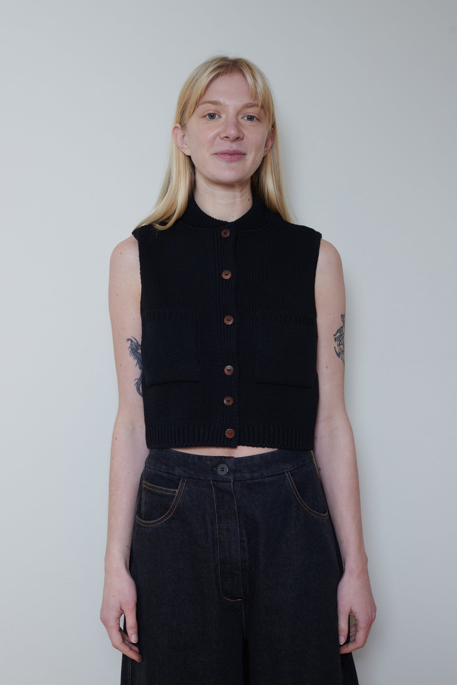 Cordera | Cotton Waistcoat - Black