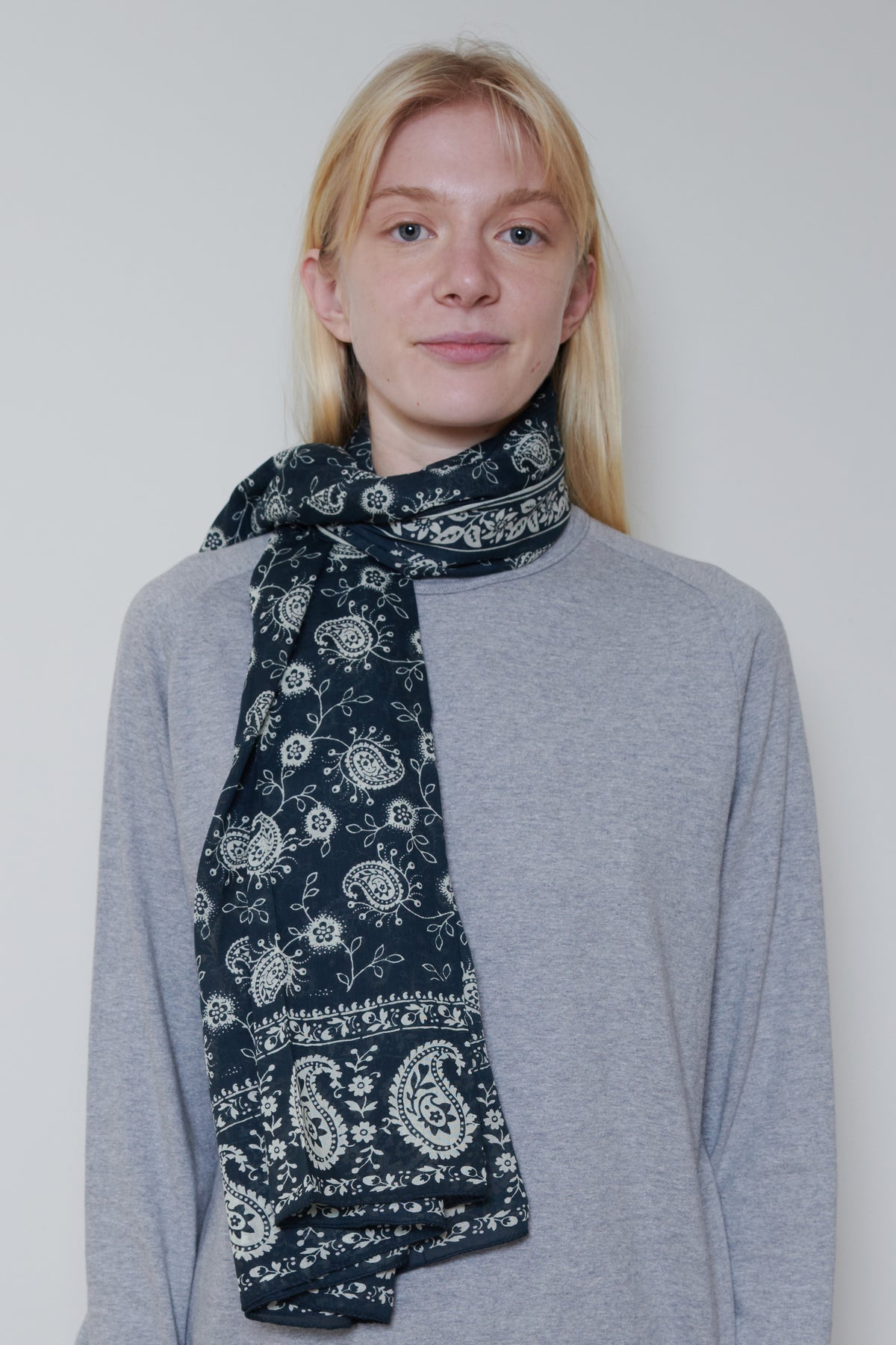 Soeur | Sky Foulard - Slate/Ecru