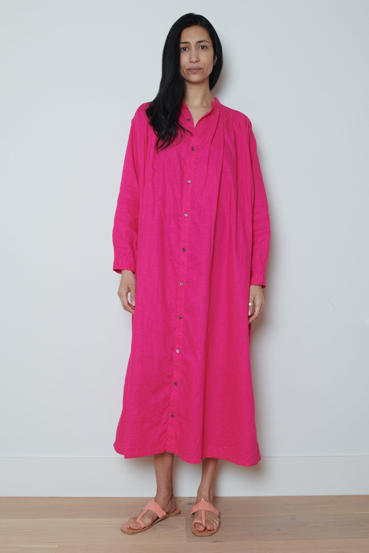 Ichi Antiquities | Canvas Dress - Pink