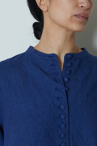 Ichi Antiquities | Linen Dress - Indigo (1)