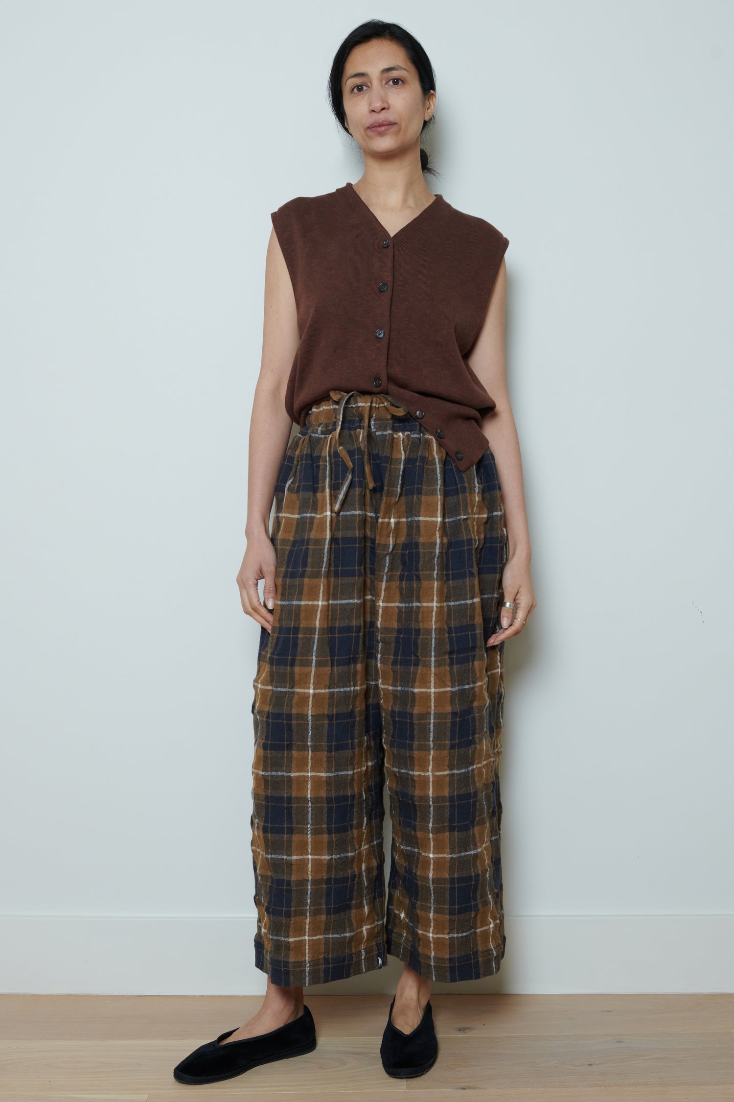 Ichi Antiquities | Check Pants