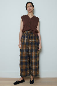 Ichi Antiquities | Check Pants