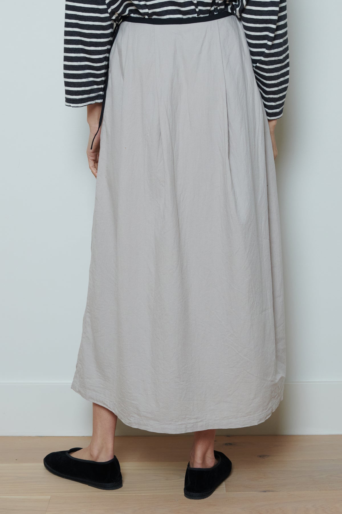 Ichi Antiquities | Cotton Cashmere Viyella Skirt