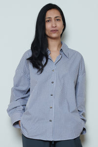 Cordera | Oversized Shirt - Vichy Grey
