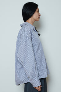 Cordera | Oversized Shirt - Vichy Grey