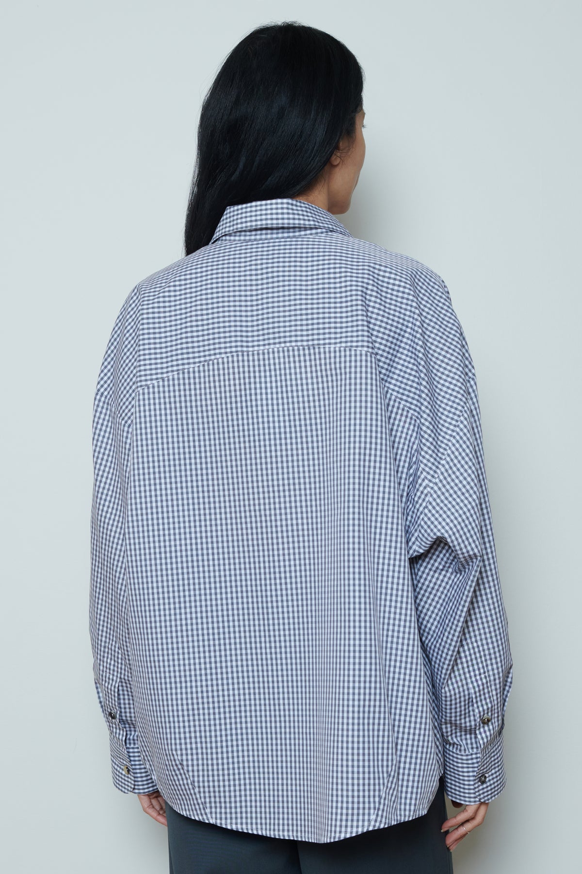 Cordera | Oversized Shirt - Vichy Grey