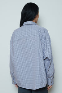 Cordera | Oversized Shirt - Vichy Grey